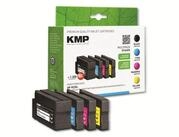 KMP KMP Tinten-Multipack H166VX, color + schwarz Tintenpatrone