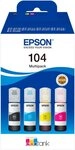 Epson 104, original Epson ecotank Tintenpatrone (Packung, 4-tlg., Multipack)