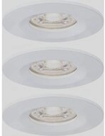 Paulmann LED Einbauleuchte rund starr IP44 LED 3x4W 310lm matt/Alu 94299