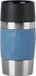 Emsa Thermobecher Travel Mug Compact, Edelstahl, Kunststoff, Silikon, 0,3L,