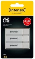 Intenso Intenso USB Stick 32GB Speicherstick Alu Line silber 3er Pack USB-Stick