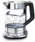 Arendo Wasserkocher aus Glas & Edelstahl, mit Temperatureinstellung,...