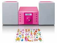 Lenco MC-013PK Stereoanlage (FM, 5 W, Kinder Musikanlage mit CD-Player /...