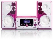 Lenco MC-020 Princess Stereoanlage (FM, 8 W, Stereoset mit USB, AUX, Bluetooth &