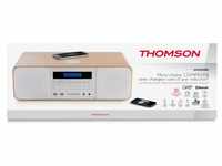 Thomson Bluetooth MIC201IDABBT USB MP3 Qi-Charger DAB+ Holz weiß TH371697