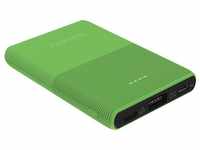 Terratec P50 Pocket Green Flash Powerbank, Mobiles Ladegerät USB USB-C...