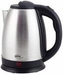 Elta Wasserkocher, 1.7 l, 1800 W, Edelstahlgeh&auml;use, kabellos, verdecktes...
