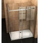 Aloni Eckdusche mit Teilrahmenkonstruktion (verchromt), Duschglas,...