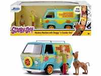 JADA Modellauto Modellauto H.R.Scooby-Doo Mystery Van mit 2 Figuren 1:24...