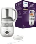 Philips AVENT Babynahrungszubereiter, 400 W, 4-in-1 Funktion, Dampfgaren, Mixen,