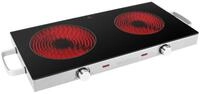 ProfiCook Doppelkochplatte PC-DKP 1211, Kratzfeste Glaskeramik, 2800 W,