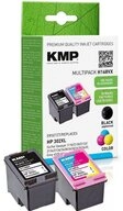KMP schwarz color Druckerpatronen kompatibel zu HP 302XL (F6U68AE/F6U67AE