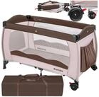 tectake Baby-Reisebett Kinderbett 126x65x80cm mit Transporttasche, mit gro&szlig;en