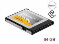 Delock 54064 - Speicherkarte, 64GB, CFexpress, Compact Flash Micro SD-Karte