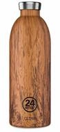 24 Bottles Trinkflasche 24 Flaschen - Clima Bottle 0,85 L - Sequoia Holzdruck