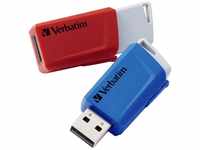 Verbatim Verbatim USB 3.2 Stick 32GB, Store'n'Click, rot-blau Typ-A, (R) 80MB/