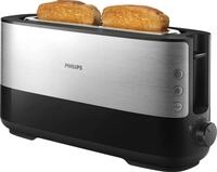 Philips Toaster HD2692/90, 1 langer Schlitz, f&uuml;r 2 Scheiben, 950 W, mit...