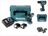 Makita Akku-Schrauber DDF 485 RMJ Akku Bohrschrauber 18V 50Nm im Makpac + 2x...