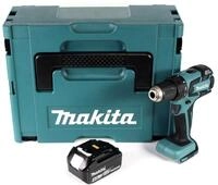 Makita Akku-Schrauber DDF 459 M1J Akku Bohrschrauber 18V 45Nm im Makpac + 1x 4,0 Ah