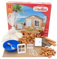 teifoc Strandhaus Steinbaukasten, (Bauset, 140 St., Lernspielzeug),...