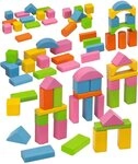 Eichhorn Bunte Holzbausteine Spielbaukl&ouml;tze, Made in Germany