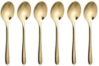 sambonet Besteck-Set Taste PVD 6 Cucchiaini Moka Oro Lucido, Edelstahl