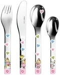 PURESIGNS Kinderbesteck NELIA (4-tlg), 1 Personen, Edelstahl 18/10,...