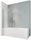 Schulte Badewannenfaltwand Komfort 125 x 140 cm, Sicherheitsglas, (3 tlg), Klar