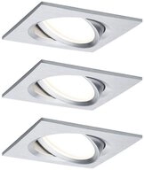 Paulmann Einbauleuchte Paulmann 93680 LED-Einbauleuchte 3er Set 18 W Aluminium