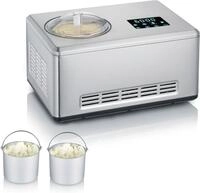 Severin Eismaschine EZ 7406, 2 l, 180 W, inkl. zwei gro&szlig;er Eisbeh&auml;lter und
