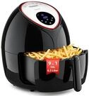 monzana Hei&szlig;luftfritteuse, 1800 W, 5L XXL Digitales LED Touch-Display Schwarz