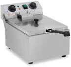 Royal Catering Fritteuse RCTF10EB, 3200 W, 10 L Kaltzone Timer Edelstahl Gastronomie