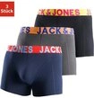 Jack & Jones Boxer JACCRAZY im Dreierpack mit kontrastfarbenem Bund und