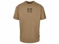 URBAN CLASSICS T-Shirt Urban Classics Herren Chinese Symbol Tee (1-tlg), braun