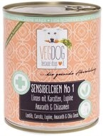 VEGDOG Sensibelchen No. 1, 800 g - 6 St&uuml;ck, Nassfutter f&uuml;r: Hund