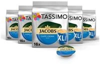 TASSIMO Kaffee Kapseln Jacobs Caff&egrave; Crema Mild XL T Discs 5 x 16 = 80 Getr&auml;nke,