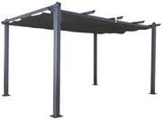 Jet-Line Pavillon Pavillon Gartenpavillon 3x4m Luxor anthrazit aus A