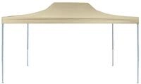 vidaXL Partyzelt, Profi-Pavillon Faltbar 3&times;4 m Stahl Creme