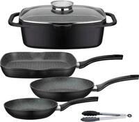 GSW Topf-Set Gourmet Granit, Aluminiumguss (Set, 5-tlg., 1 Br&auml;ter, 1...