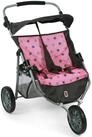CHIC2000 Puppenwagen 697 83 Zwillings-Jogger, Sternchen Grau