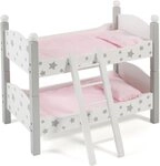 CHIC2000 Puppenbett Stars Grau, auch als zwei Einzelbetten verwendbar