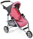 CHIC2000 Puppenwagen 612 41 Jogging Buggy "LOLA", Melange anthrazit-pink
