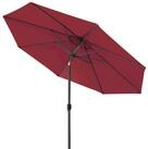 paramondo Sonnenschirm interpara Sonnenschirm, 3,5 m, rund, bordeaux, Gestell: