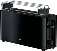 Braun Toaster PurEase HT 3110 BK - 1 Langschlitz, 7 Stufen, Auftau-...