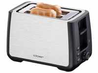 Cloer Toaster 3569 Doppelschlitztoaster si/sw