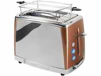 RUSSELL HOBBS Toaster Luna Copper Accents 24290-56, 2 lange Schlitze, für 2