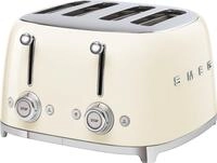 Smeg Toaster TSF03CREU, 4 kurze Schlitze, 3000 W