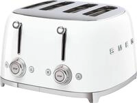 Smeg Toaster TSF03WHEU, 4 kurze Schlitze, 3000 W