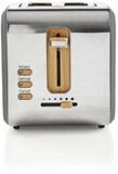 Nedis Toaster KABT510EGY, freistehend, f&uuml;r Brot, Toastbrot, dicke Brotscheiben,