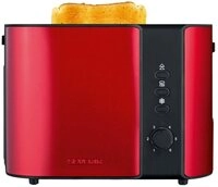Severin Toaster AT 2217 - Toaster - feuerrot metallic/schwarz, 2 Schlitze